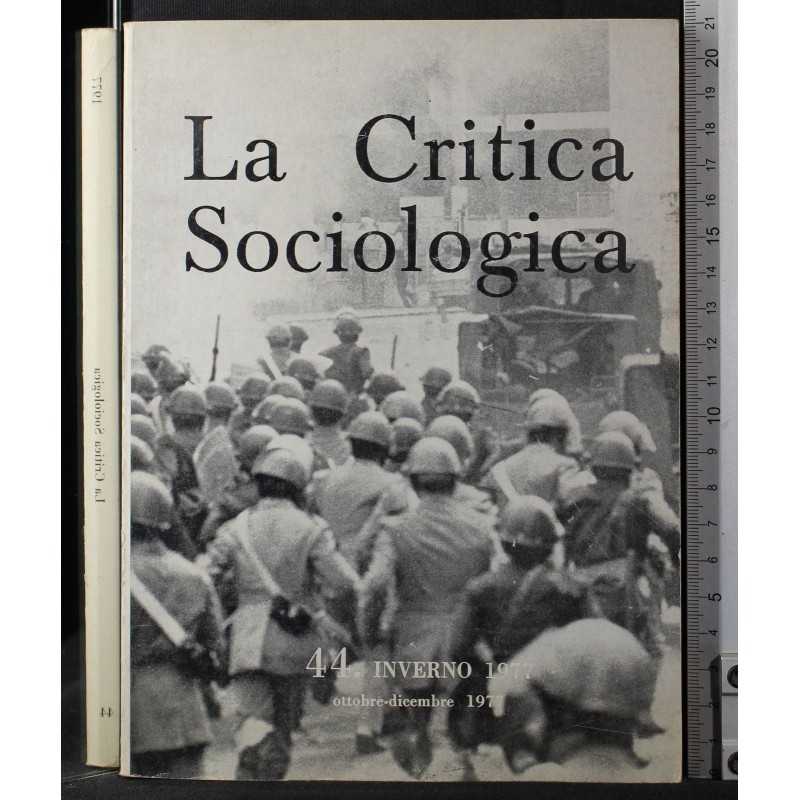 LA CRITICA SOCIOLOGICA-n 44, inverno, ottobre/dicembre-1977