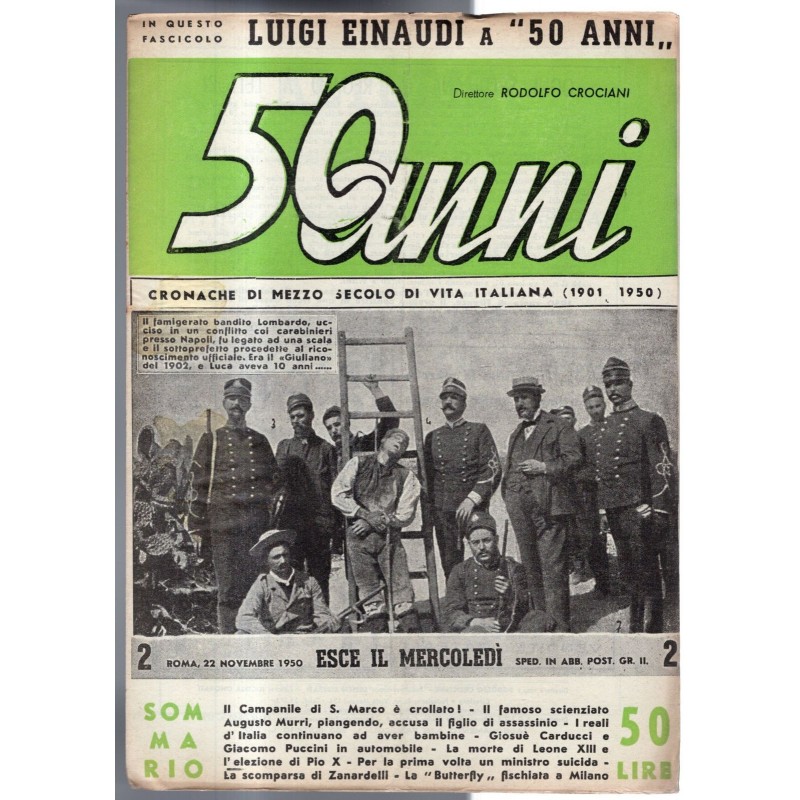50 ANNI-n 2, 22 novembre-1950