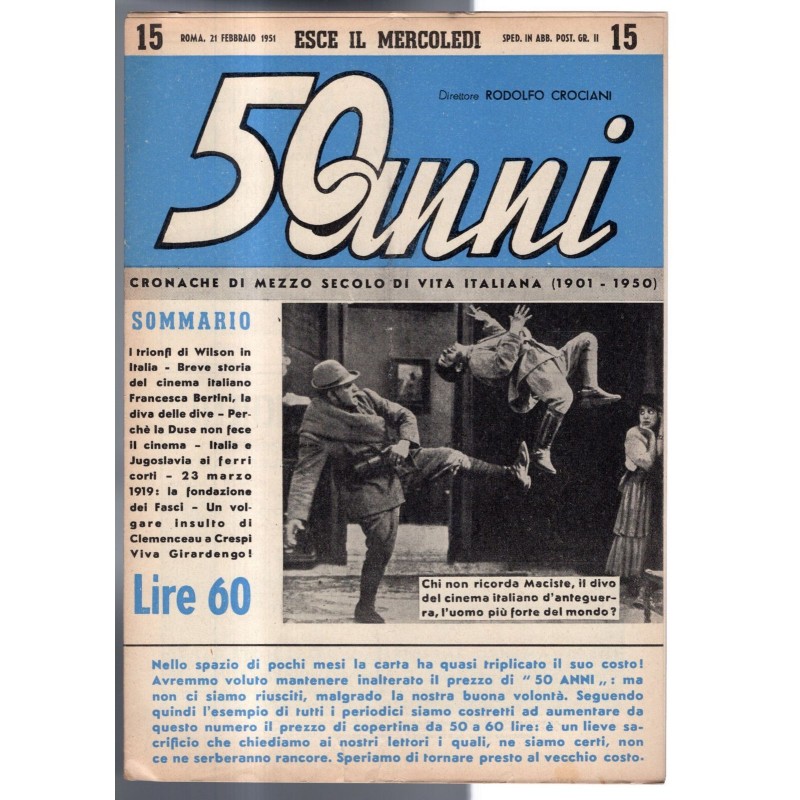 50 ANNI-n 15, 21 febbraio-1951
