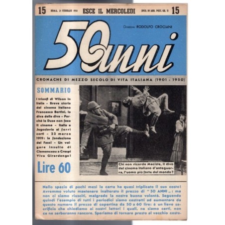 50 ANNI-n 15, 21 febbraio-1951