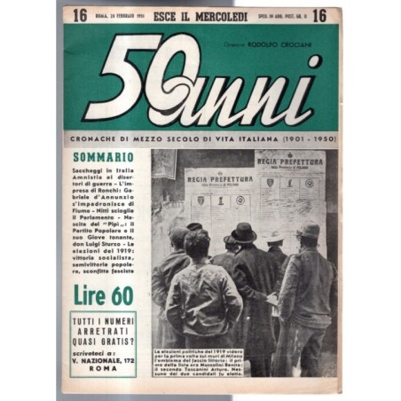 50 ANNI-n 16, 28 febbraio-1951
