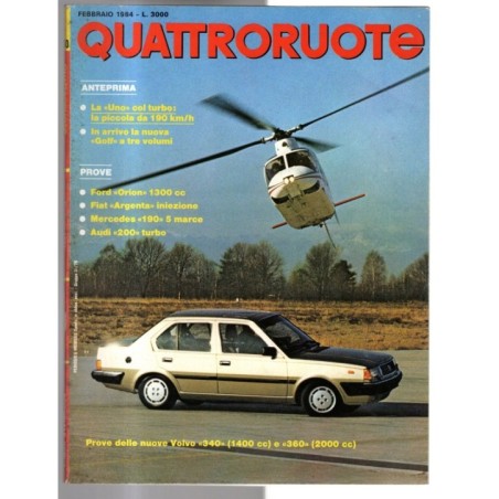 QUATTRORUOTE-n 340, febbraio-1984