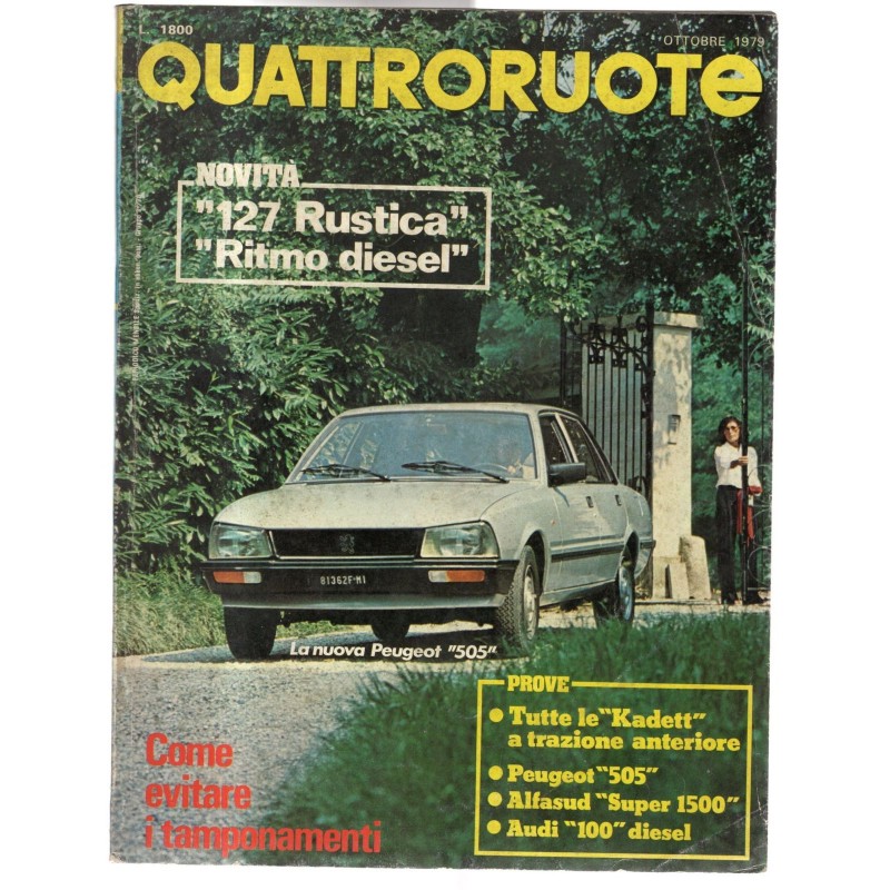 QUATTRORUOTE-n 287, ottobre-1979