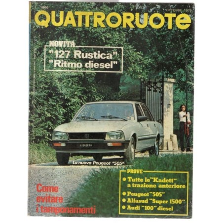 QUATTRORUOTE-n 287, ottobre-1979