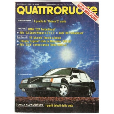 QUATTRORUOTE-n 395, settembre-1988
