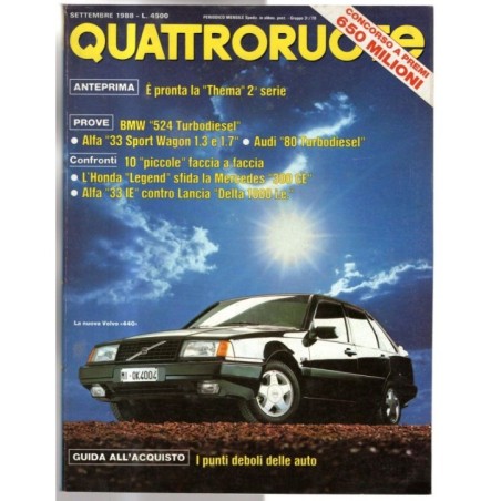 QUATTRORUOTE-n 395, settembre-1988