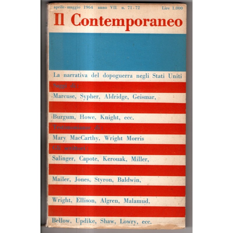 IL CONTEMPORANEO-n 71-72, aprile/maggio-1964