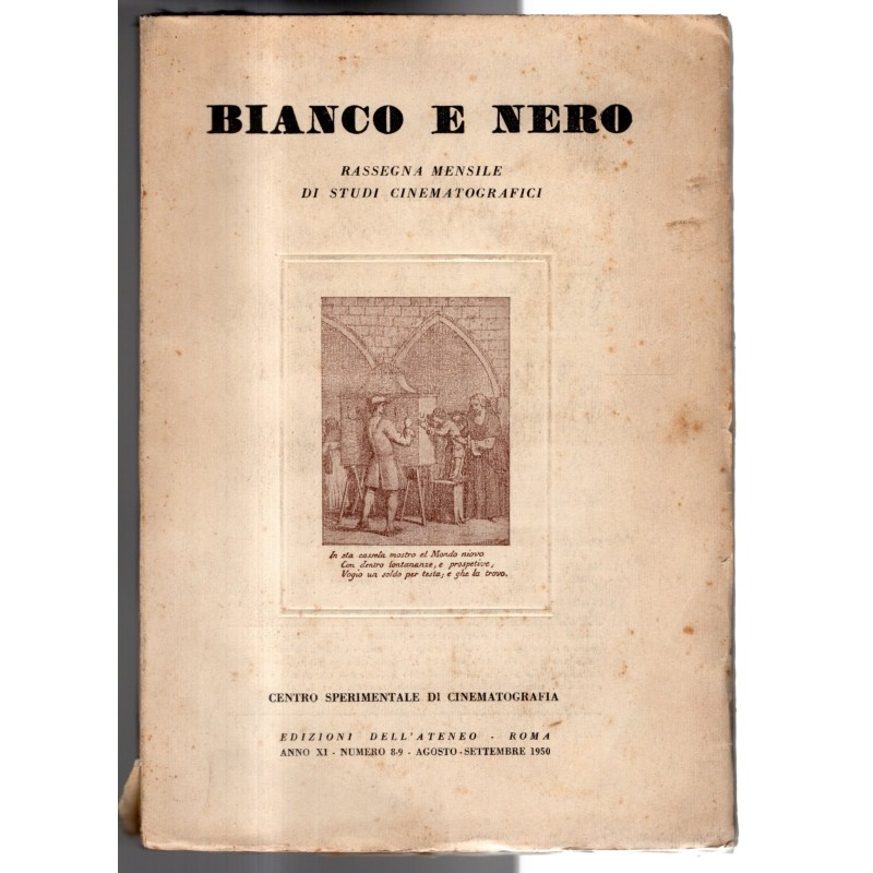 BIANCO E NERO-n 8-9, agosto/settembre-1950