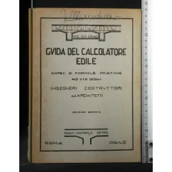 GUIDA DEL CALCOLATORE EDILE