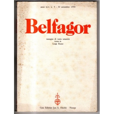BELFAGOR. RASSEGNA DI VARIA UMANITÀ-n 5, 30 settembre-1990