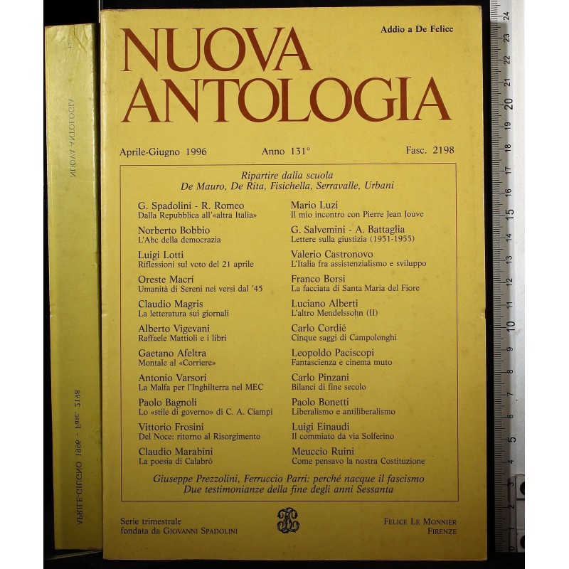 NUOVA ANTOLOGIA-fasc 2198, aprile/giugno-1996