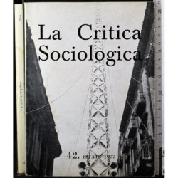 LA CRITICA SOCIOLOGICA-n 42, estate-1977