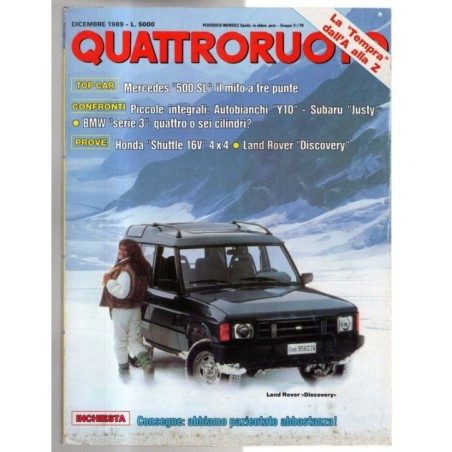 QUATTRORUOTE-n 410, dicembre-1989