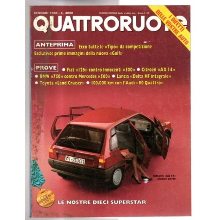 QUATTRORUOTE-n 387, gennaio-1988