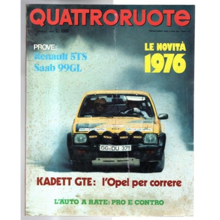 QUATTRORUOTE-n 241, gennaio-1976