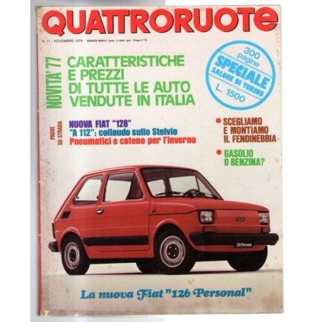 QUATTRORUOTE-n 251, novembre-1976