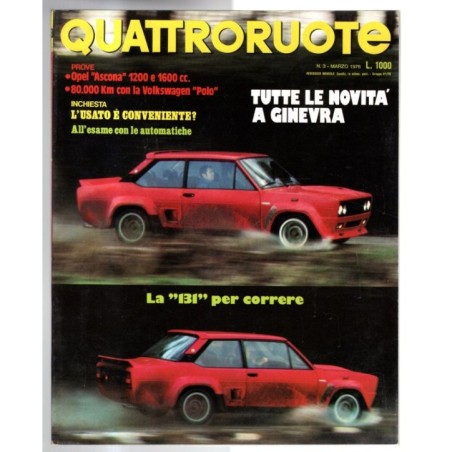 QUATTRORUOTE-n 243, marzo-1976