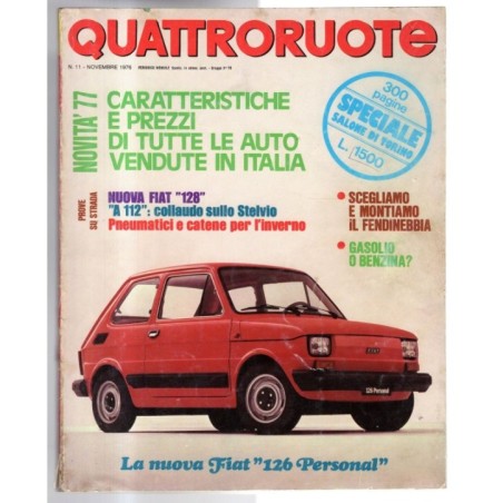 QUATTRORUOTE-n 251, novembre-1976