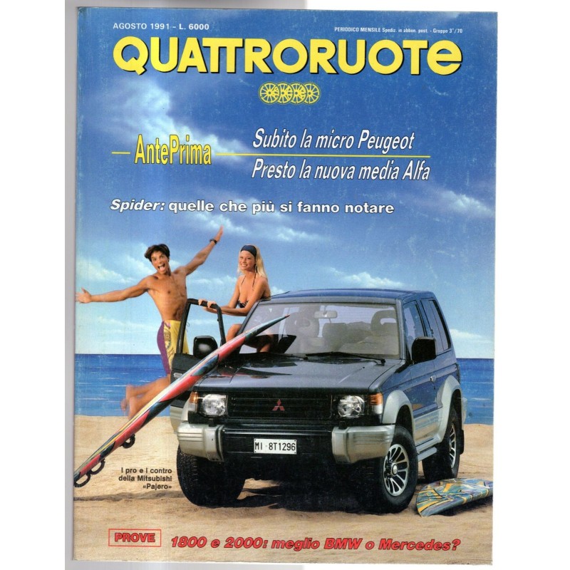 QUATTRORUOTE-n 430, agosto-1991