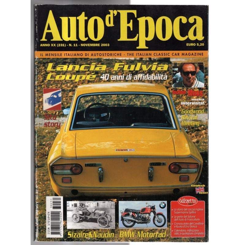 AUTO D'EPOCA-n 231, novembre-2003