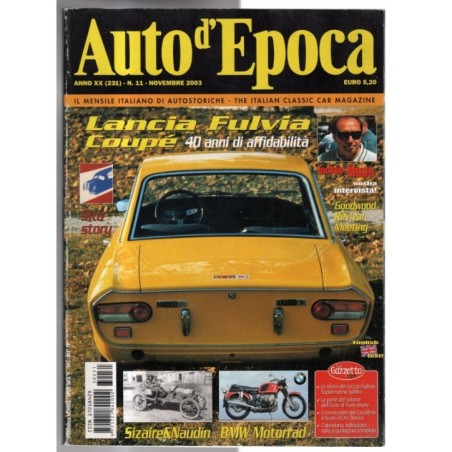 AUTO D'EPOCA-n 231, novembre-2003