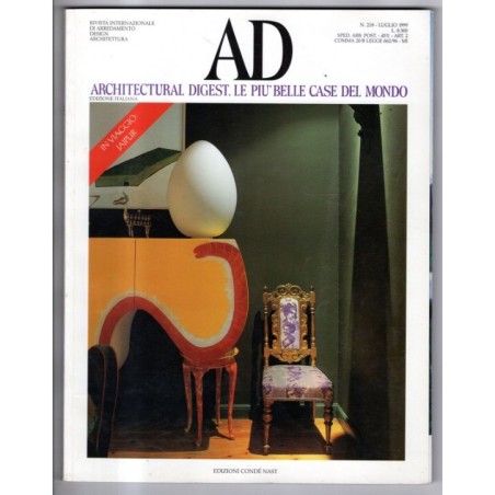 AD. ARCHITECTURAL DIGEST-n 218, luglio-1999