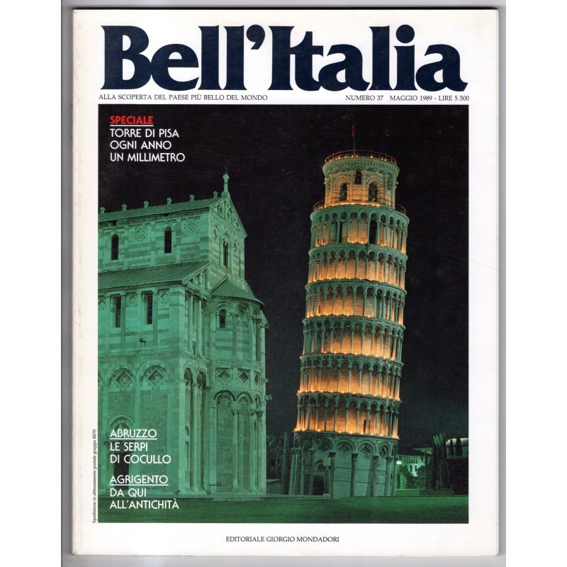BELL'ITALIA-n 37, maggio-1989