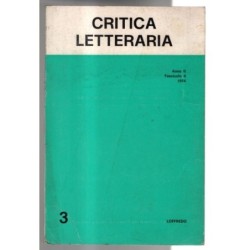 CRITICA LETTERARIA-n 3, fascicolo II-1974