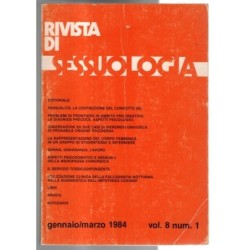 RIVISTA DI SESSUOLOGIA-vol 8, n 1, gennaio/marzo-1984