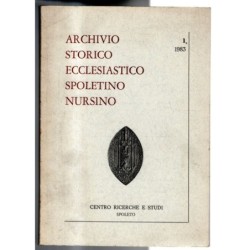 ARCHIVIO STORICO ECCLESIASTICO SPOLETINO NURSINO-n 1-1983