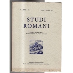 STUDI ROMANI-n 4, ottobre/dicembre-1975