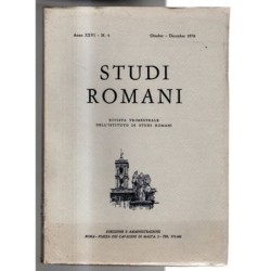 STUDI ROMANI-n 4, ottobre/dicembre-1978