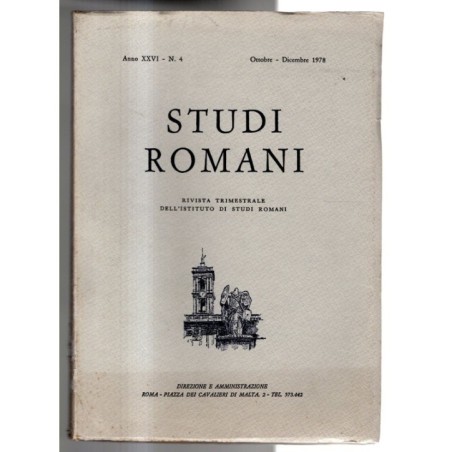 STUDI ROMANI-n 4, ottobre/dicembre-1978