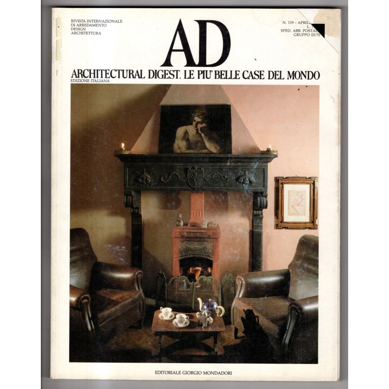 AD. ARCHITECTURAL DIGEST-n 119, aprile-1991