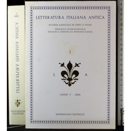 LETTERATURA ITALIANA ANTICA-anno V-2004