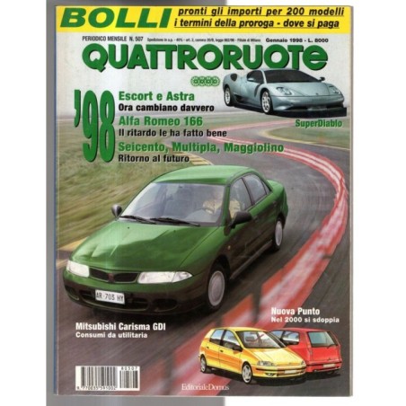 QUATTRORUOTE-n 507, gennaio-1998