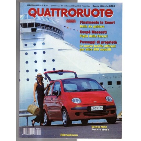 QUATTRORUOTE-n 514, agosto-1998