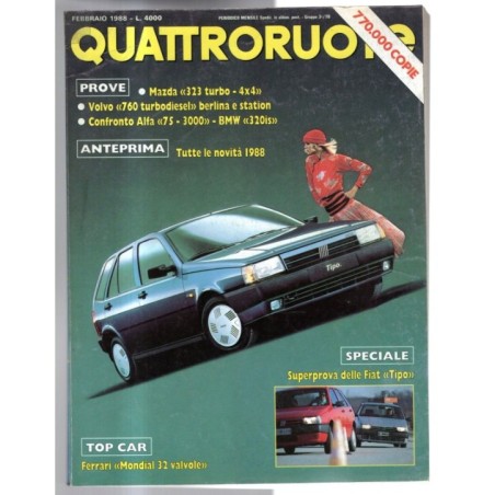 QUATTRORUOTE-n 388, febbraio-1988