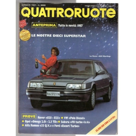 QUATTRORUOTE-n 375, gennaio-1987