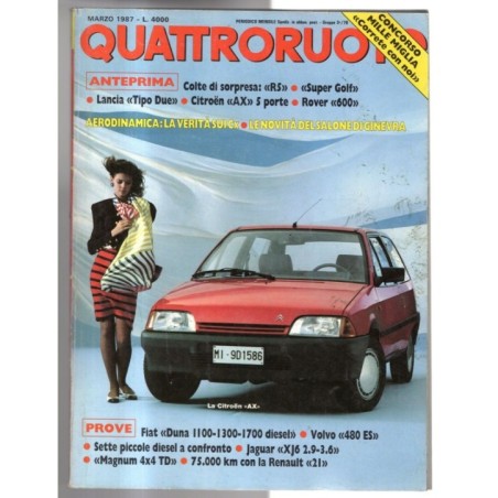 QUATTRORUOTE-n 377, marzo-1987