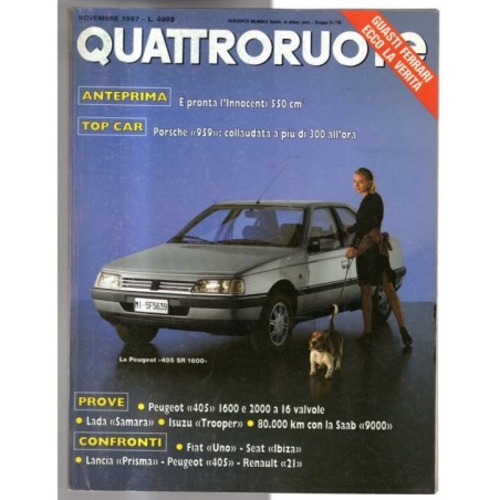 QUATTRORUOTE-n 385, novembre-1987