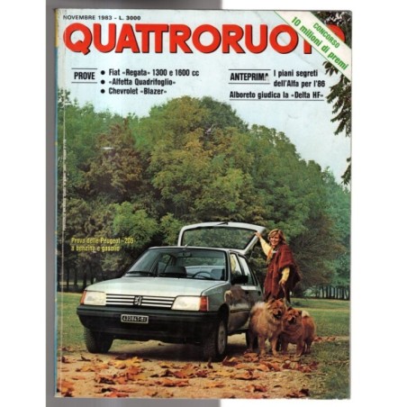QUATTRORUOTE-n 337, novembre-1983