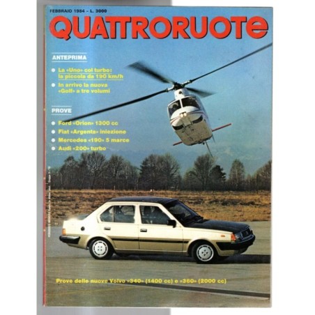 QUATTRORUOTE-n 340, febbraio-1984