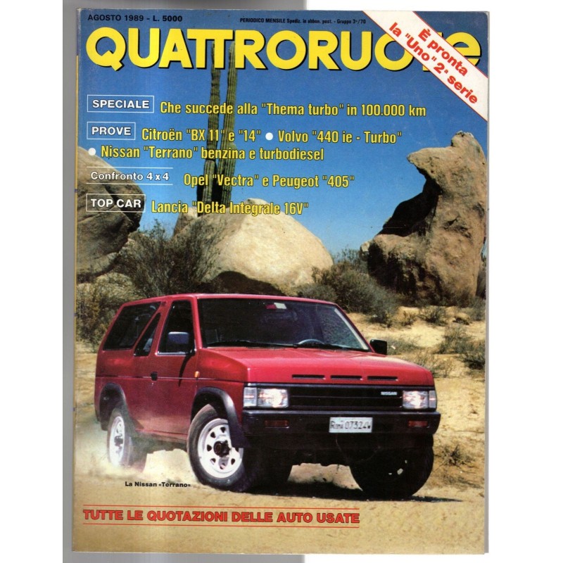 QUATTRORUOTE-n 406, agosto-1989