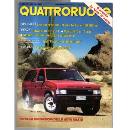 QUATTRORUOTE-n 406, agosto-1989