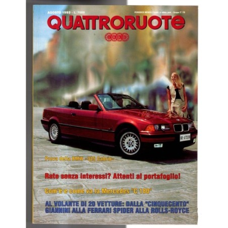QUATTRORUOTE-n 454, agosto-1993