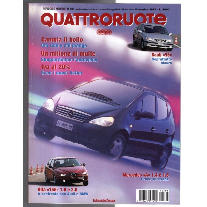 QUATTRORUOTE-n 505, novembre-1997