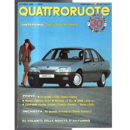 QUATTRORUOTE-n 372, ottobre-1986
