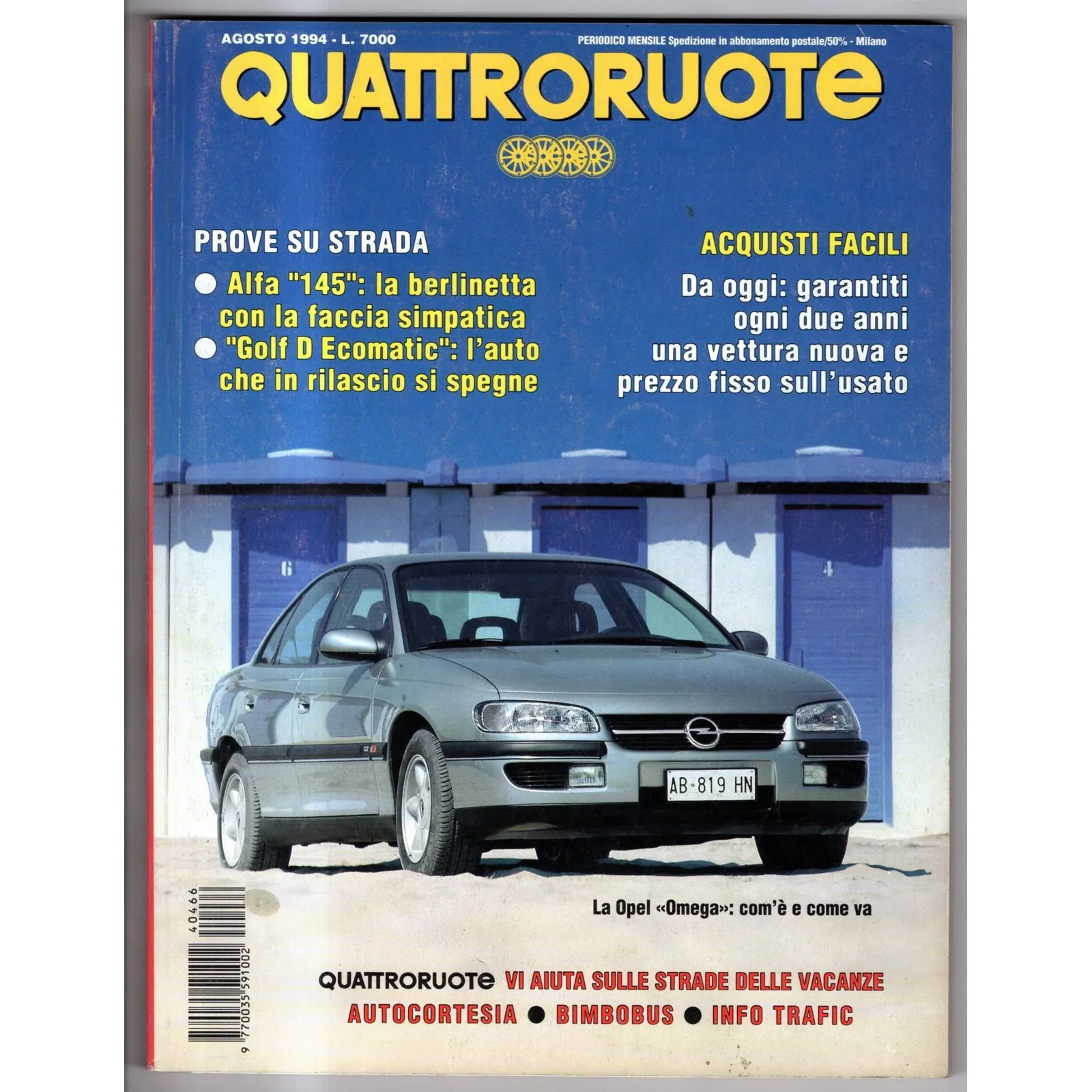 QUATTRORUOTE-n 466, agosto-1994