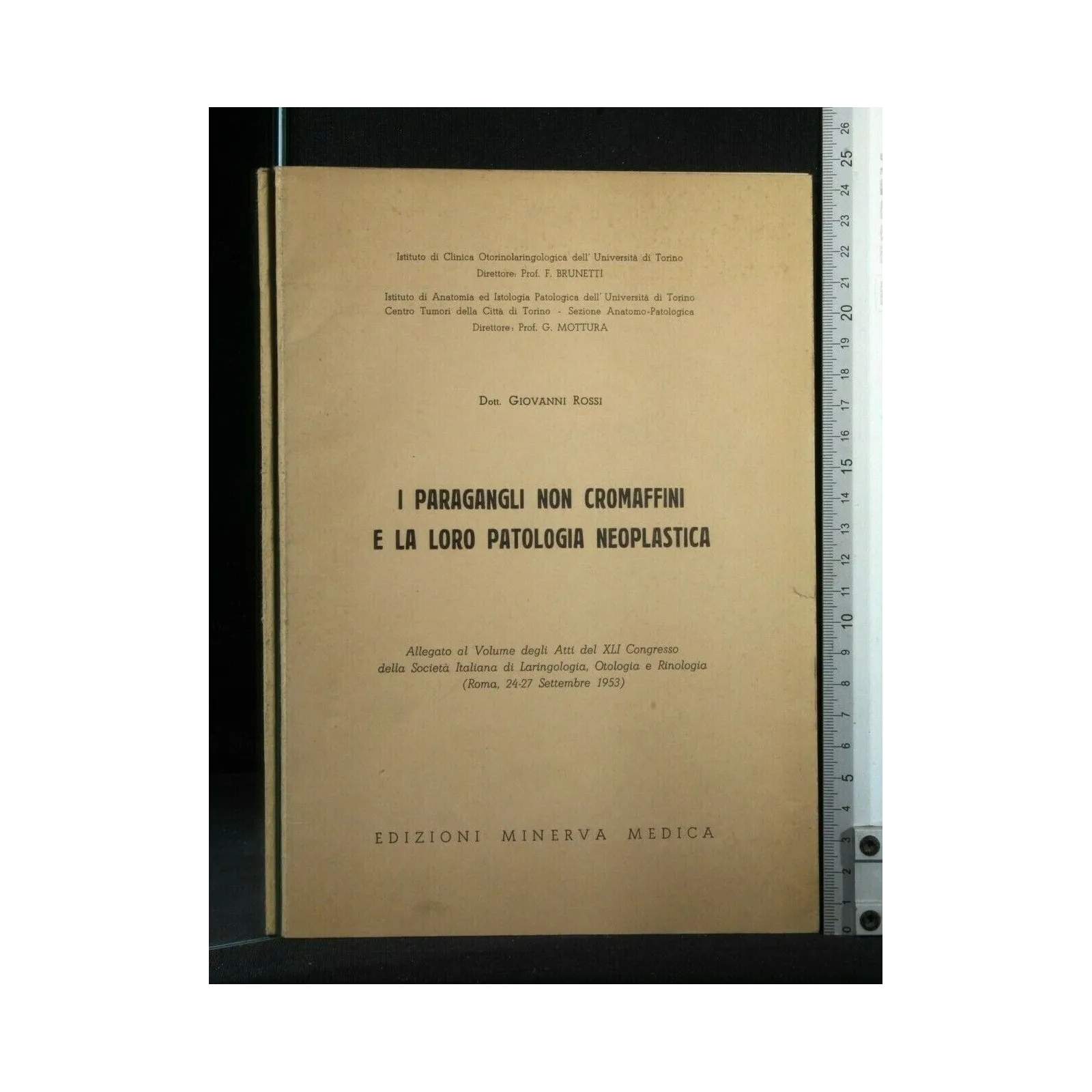 I PARAGANGLI NON CROMAFFINI E LA LORO PATOLOGIA NEOPLASTICA